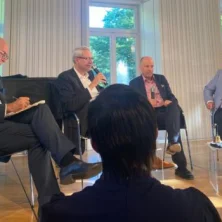 Podiumsdiskussion mit Prof. Sabrow, Prof. Wirsching, Ansgar Kemmann (Moderator), Prof. Hein (von links) - 2